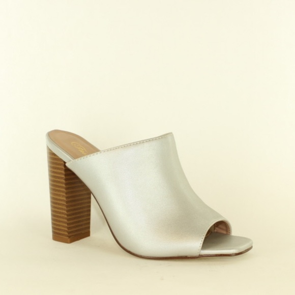 Heels Mule from Fashion Focus - S012-2 Silver - Picture 2 of 2